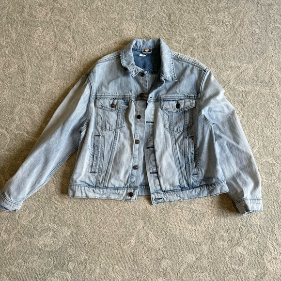 Free People Paisley Quilted Denim Jacket - Picture 6 of 9